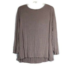 Old Navy Luxe Light Purple Stretch Women's Long Sleeve Top Shirt 2X 034